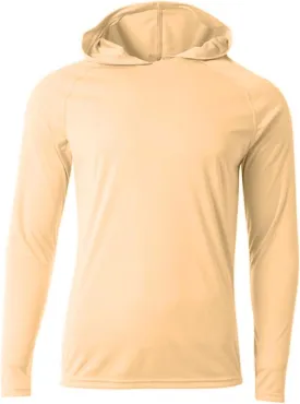A4 N3409 Men Long Sleeve Hooded Tee Performance Lightweight Hoodie