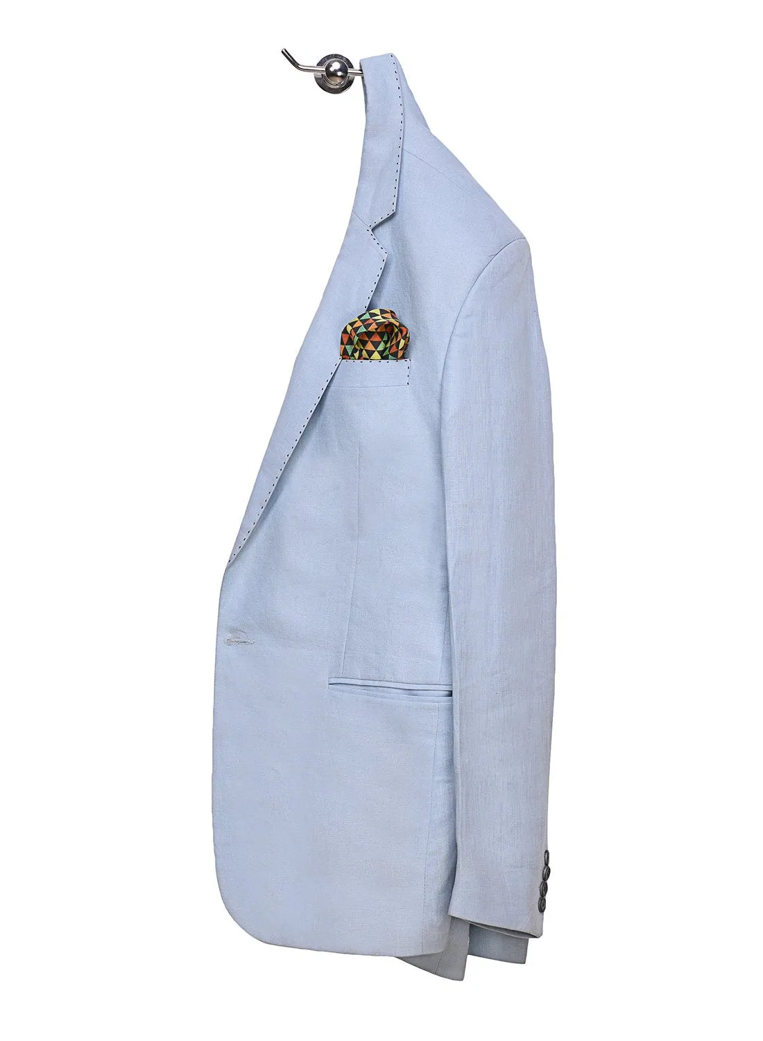 Chokore Multi-coloured Silk Pocket Square from the Plaids line