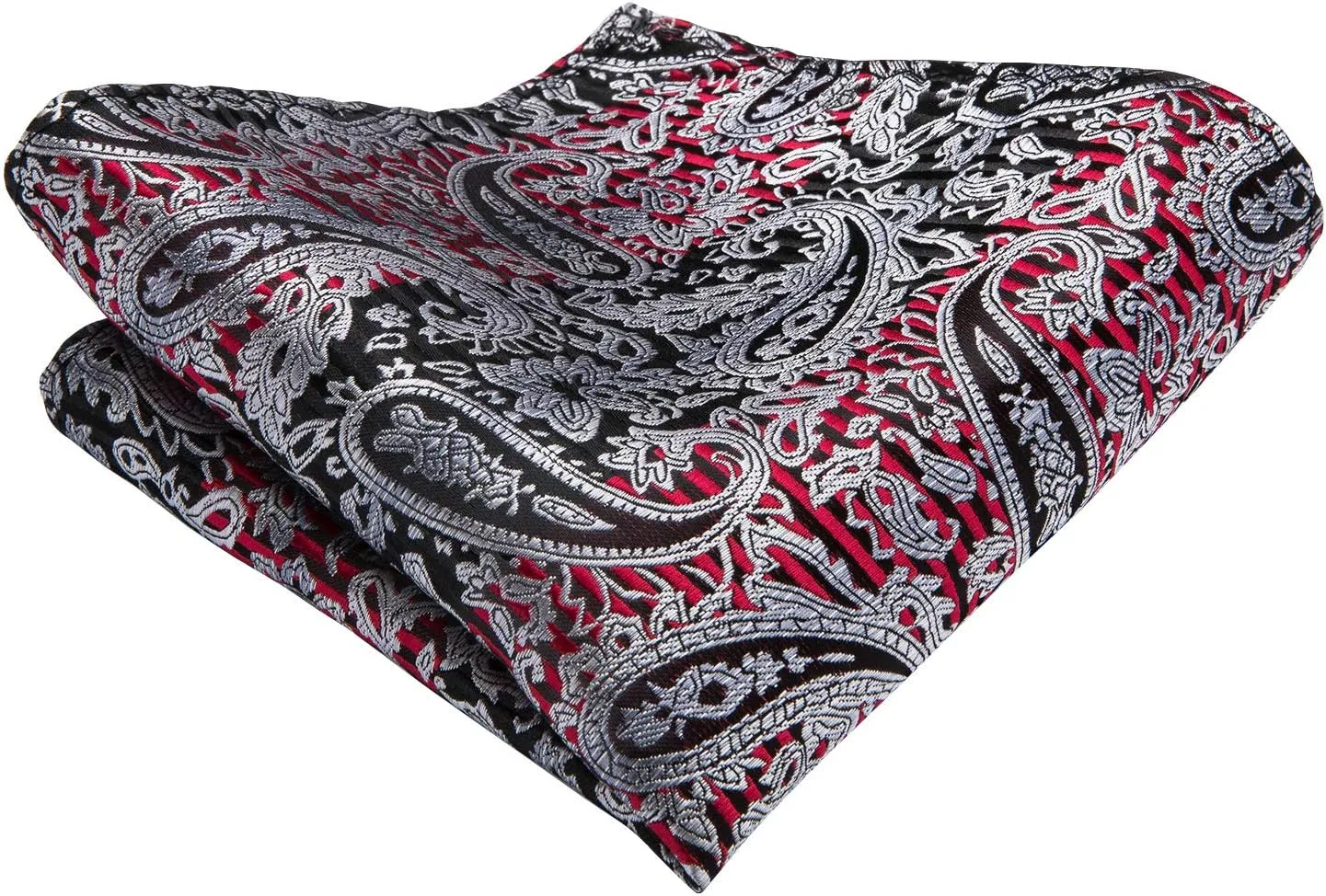 Dubulle Paisley Floral Ascot Tie for Men Self Tie Mens Cravat Tie and Pocket Square Cufflinks Wedding