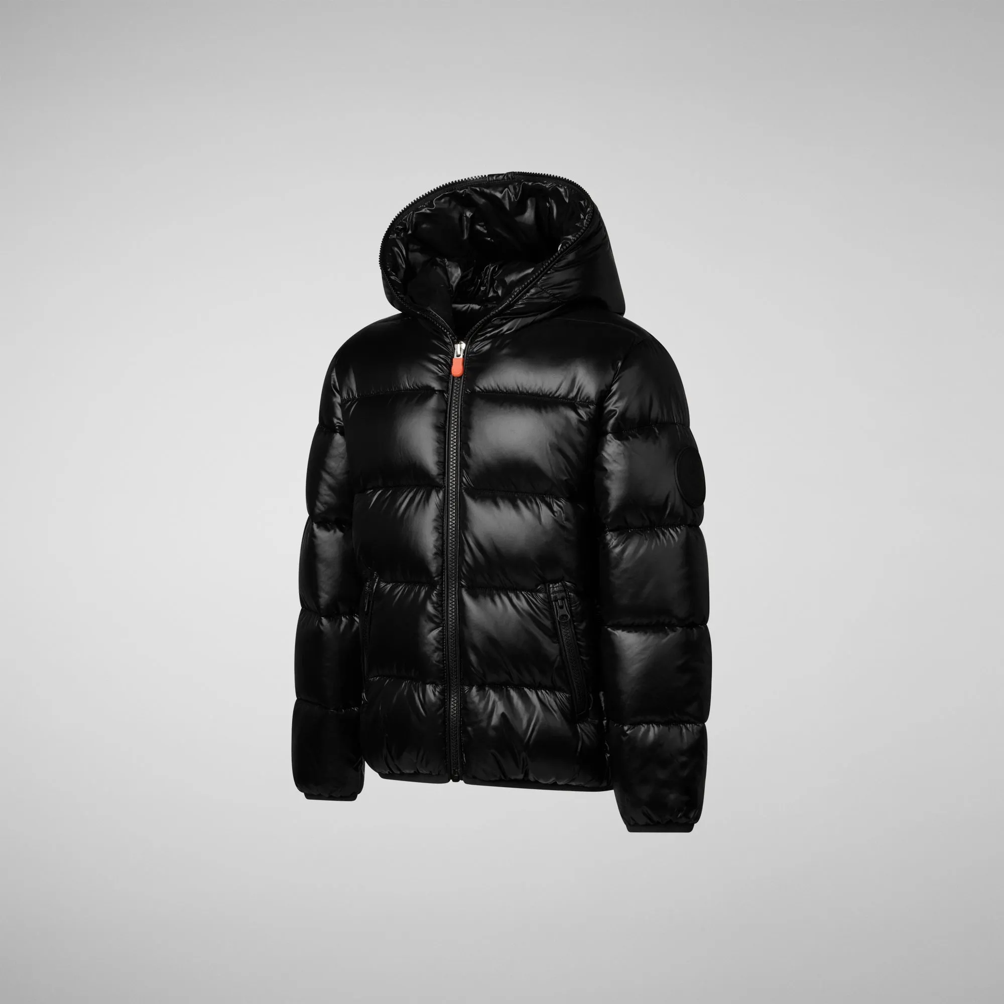 Black Animal-Free Puffer Jacket for Girls: Kate