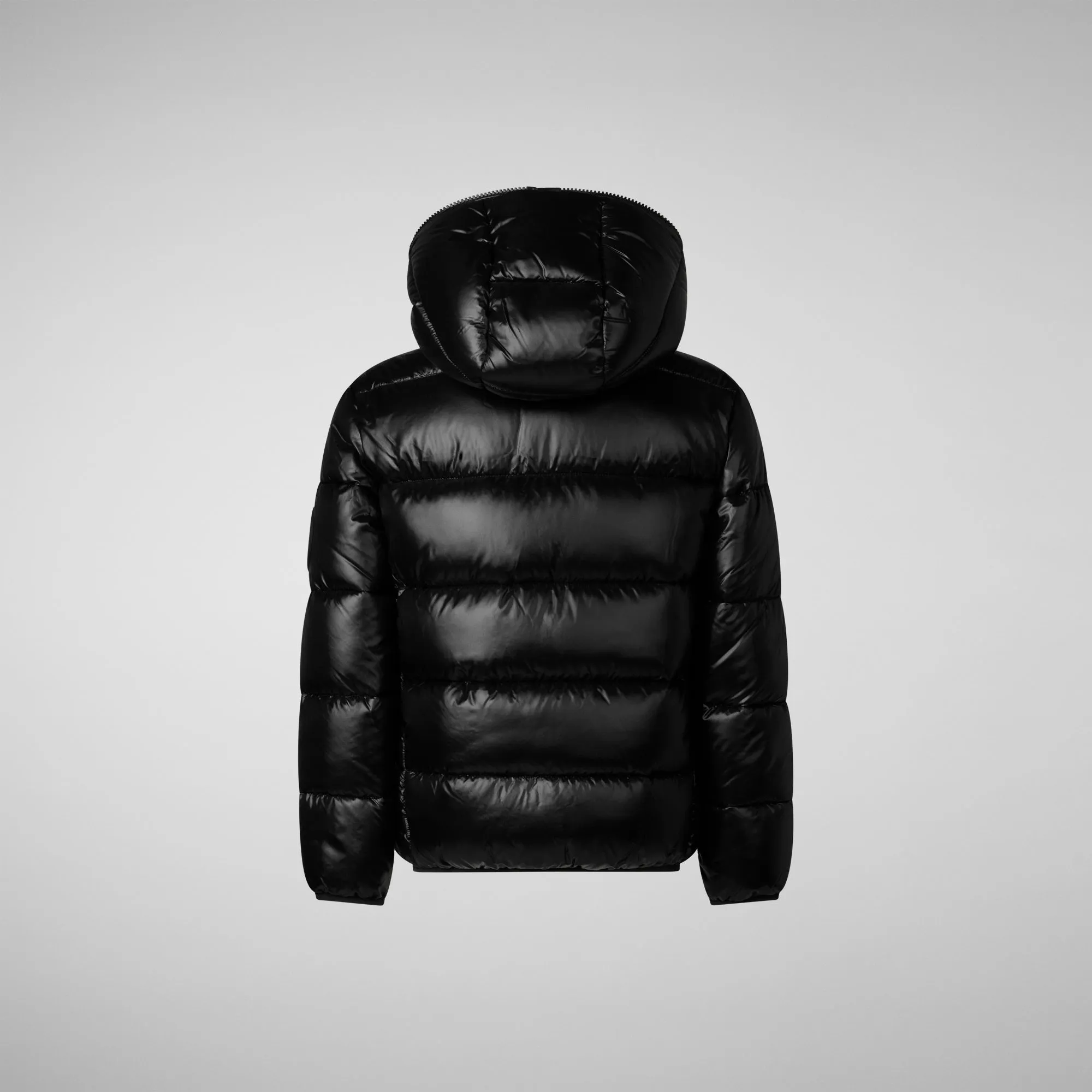 Black Animal-Free Puffer Jacket for Girls: Kate