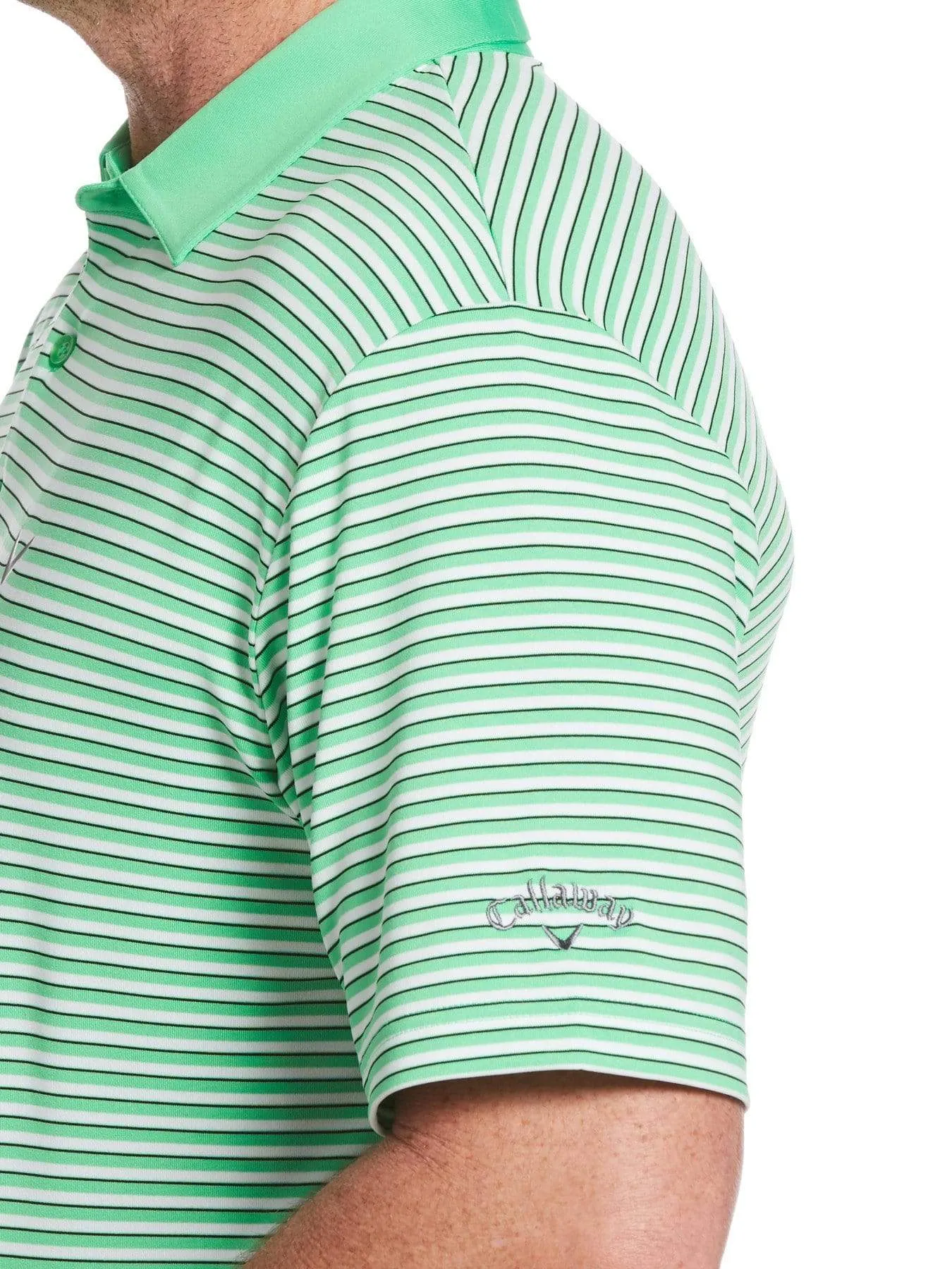 Mens 3-Color Stripe Polo