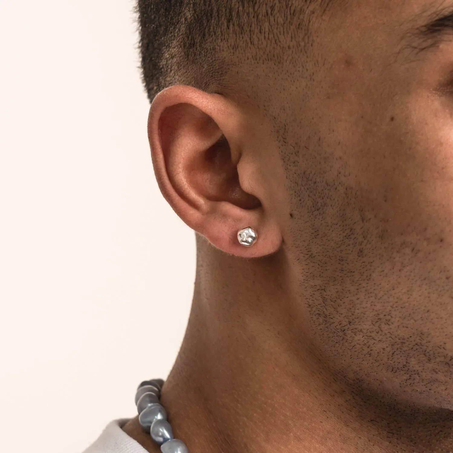 Men's Medium Signature Nugget Stud