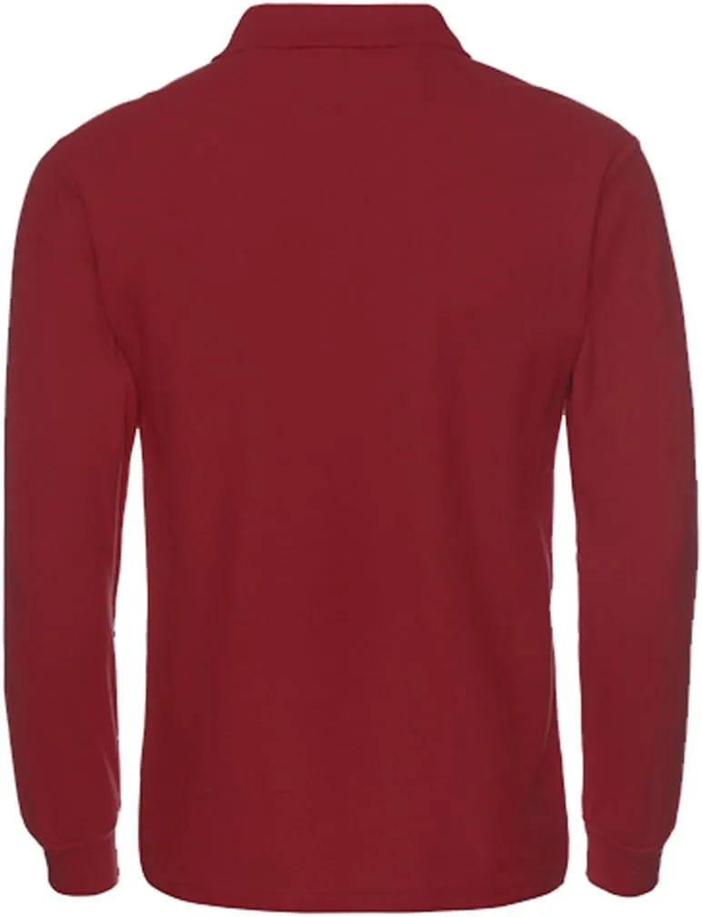 Miqieer Men's Long Sleeve Polo Shirts Regular-Fit Cotton Golf Polo Shirts