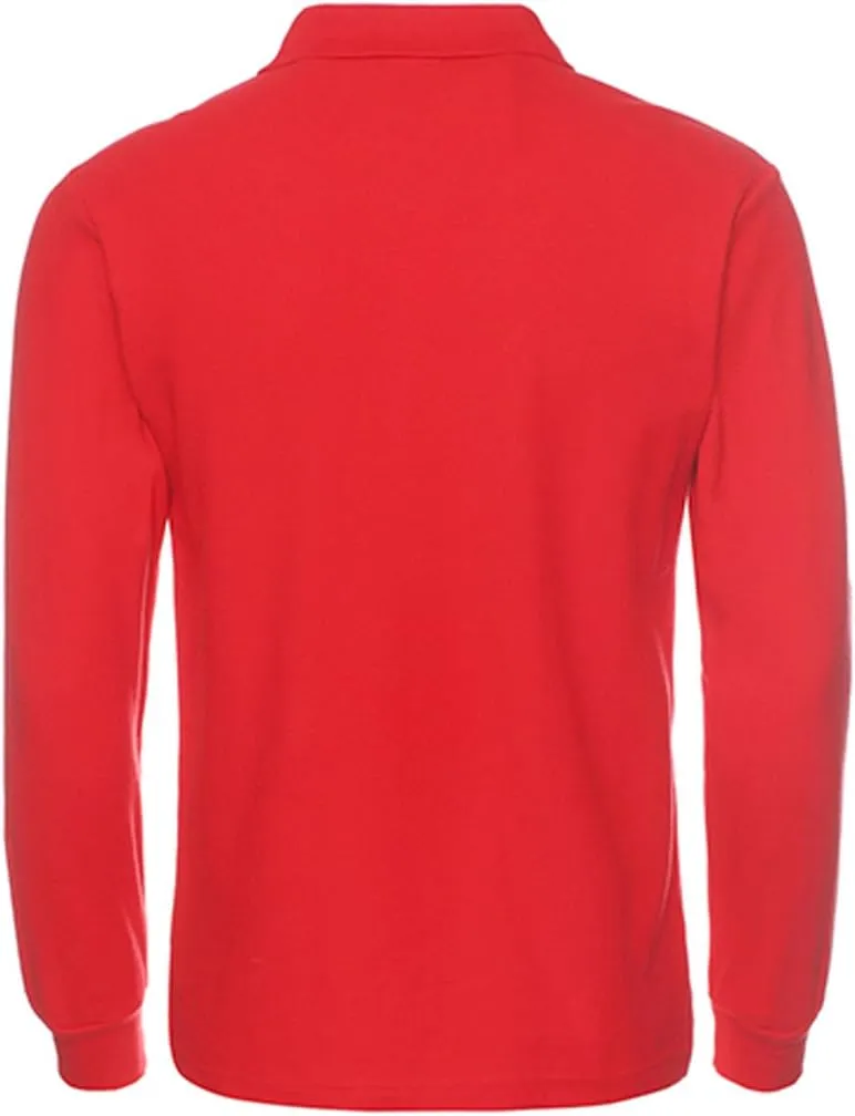 Miqieer Men's Long Sleeve Polo Shirts Regular-Fit Cotton Golf Polo Shirts