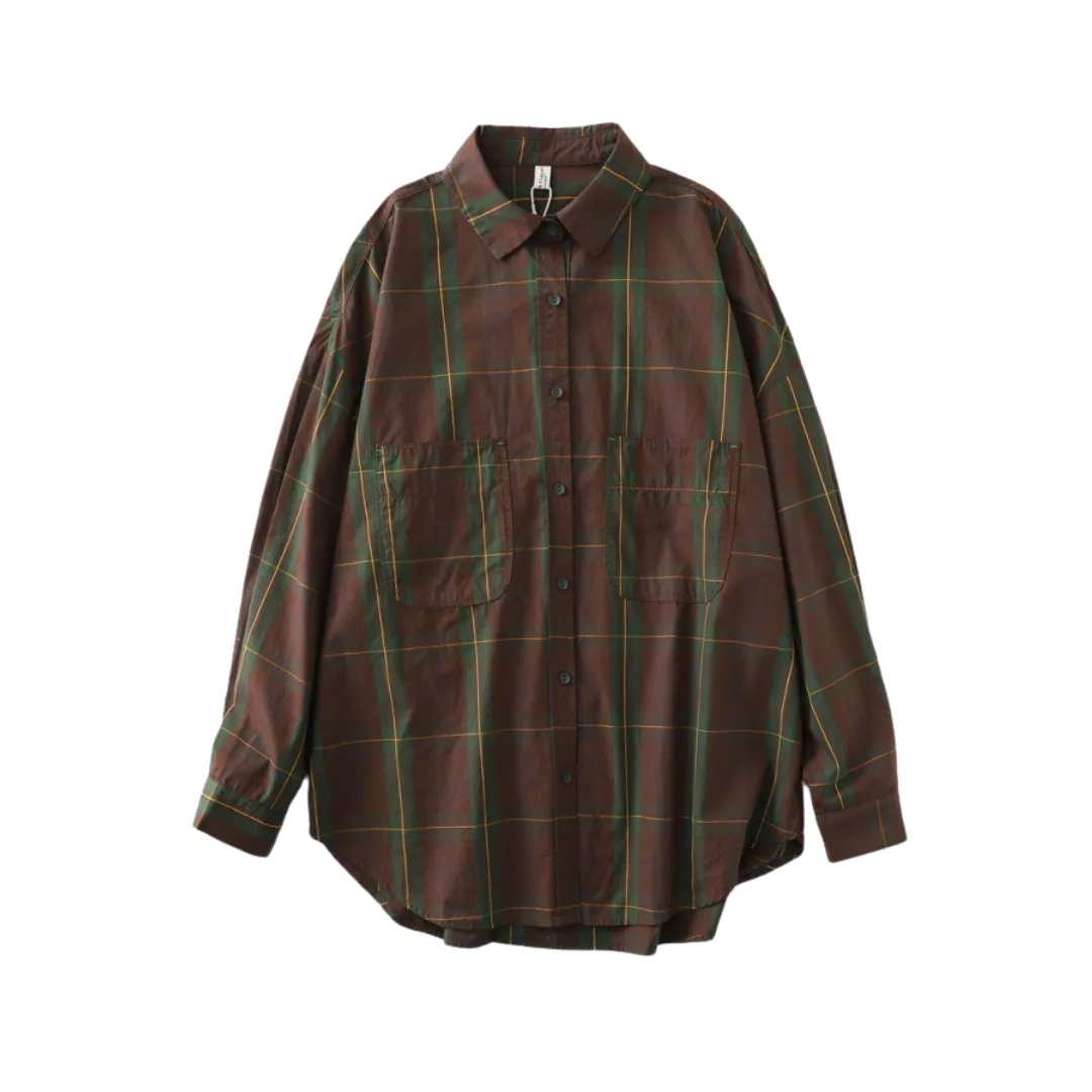 Pre Order:  Plaid Loose Fit Shirt