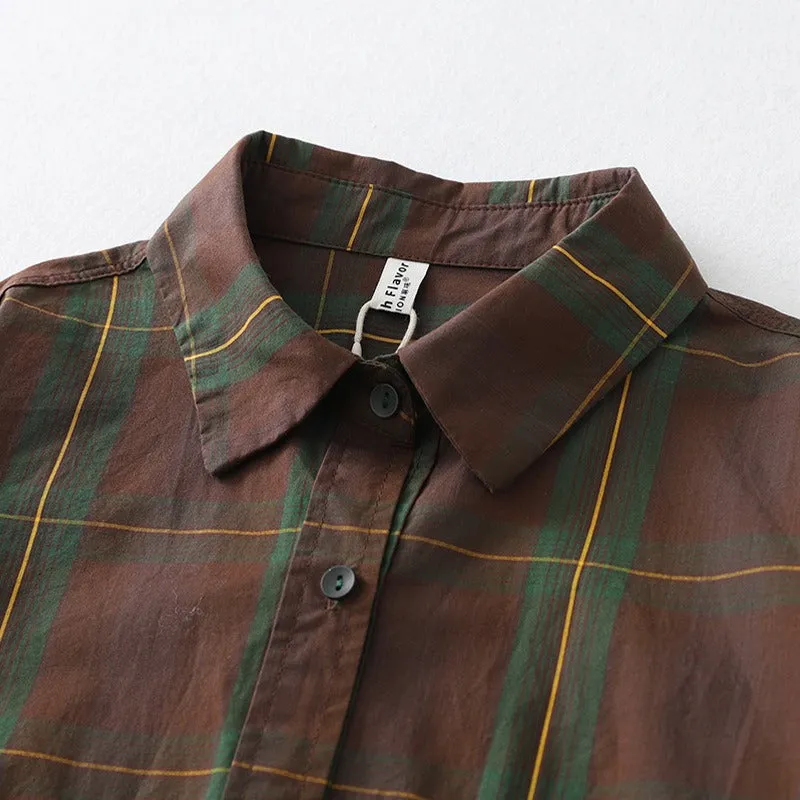 Pre Order:  Plaid Loose Fit Shirt