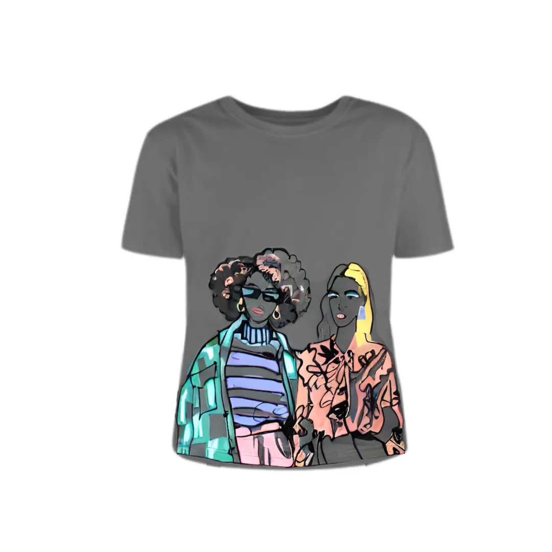 Pre Order:  Trendy Ladies Character Print T-Shirt
