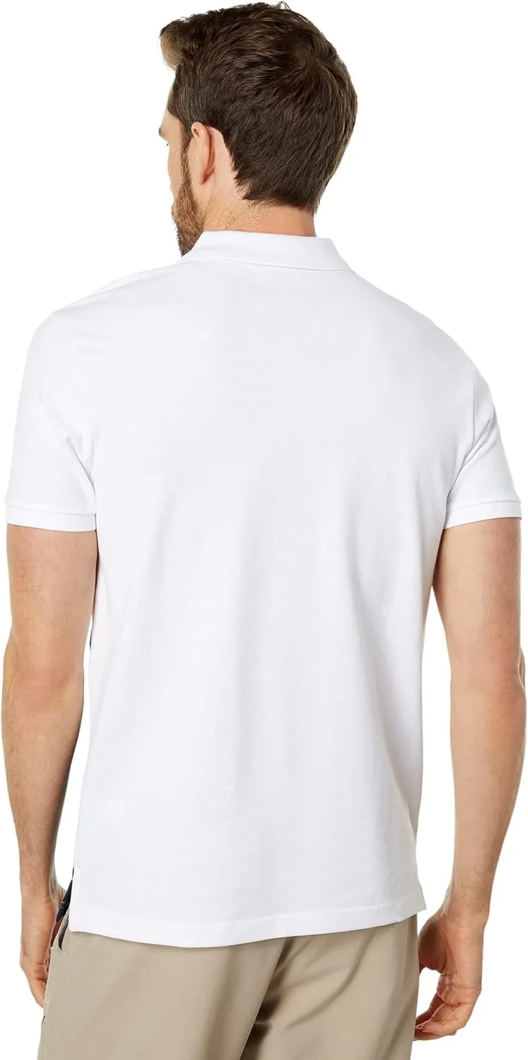 U.S. POLO ASSN. Slim Fit Color-Block Pique Knit Shirt